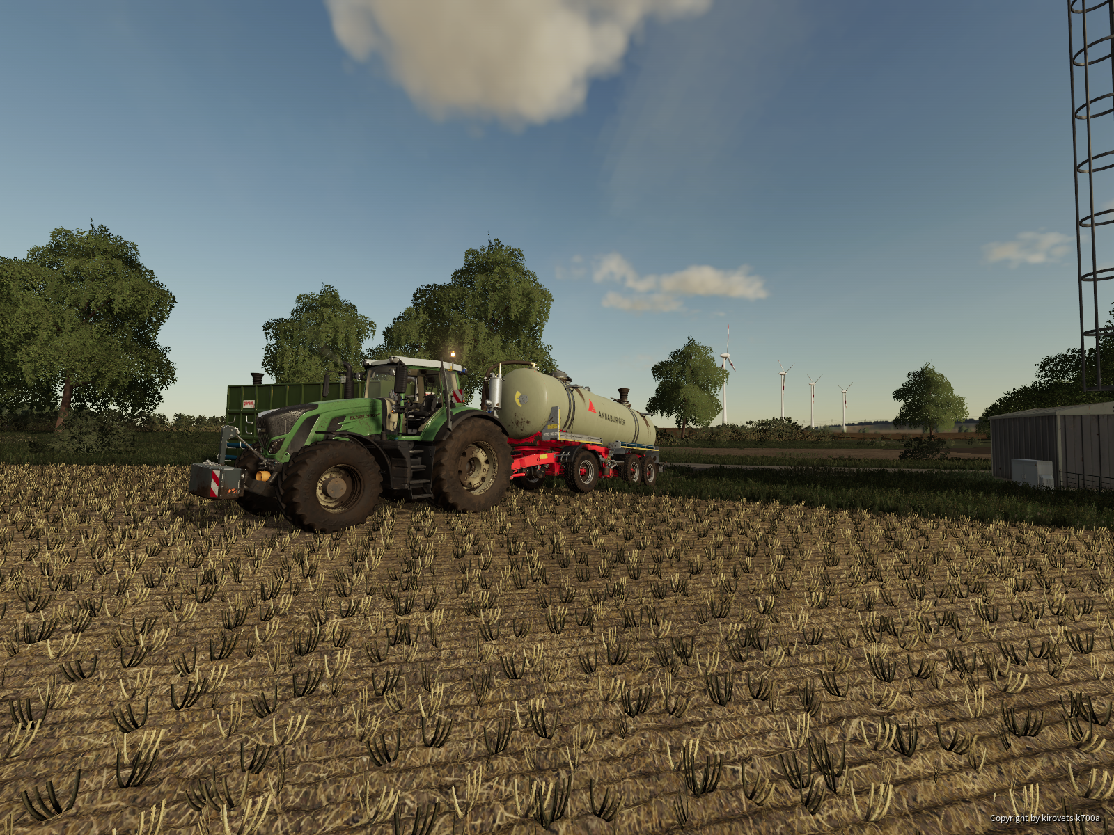 Fendt Vario 930 mit dem Annaburger am Gülle fahren