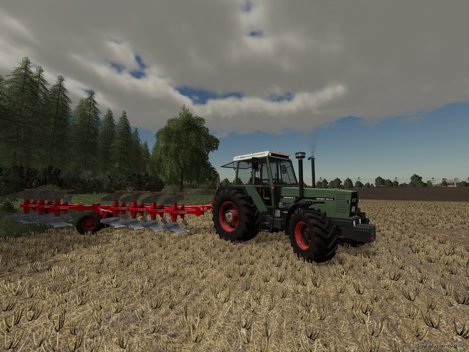 Fendt 614 LSA am Pflügen