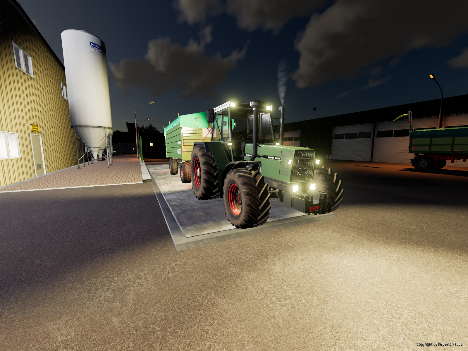 Fendt 614 LSA am Dünger fahren