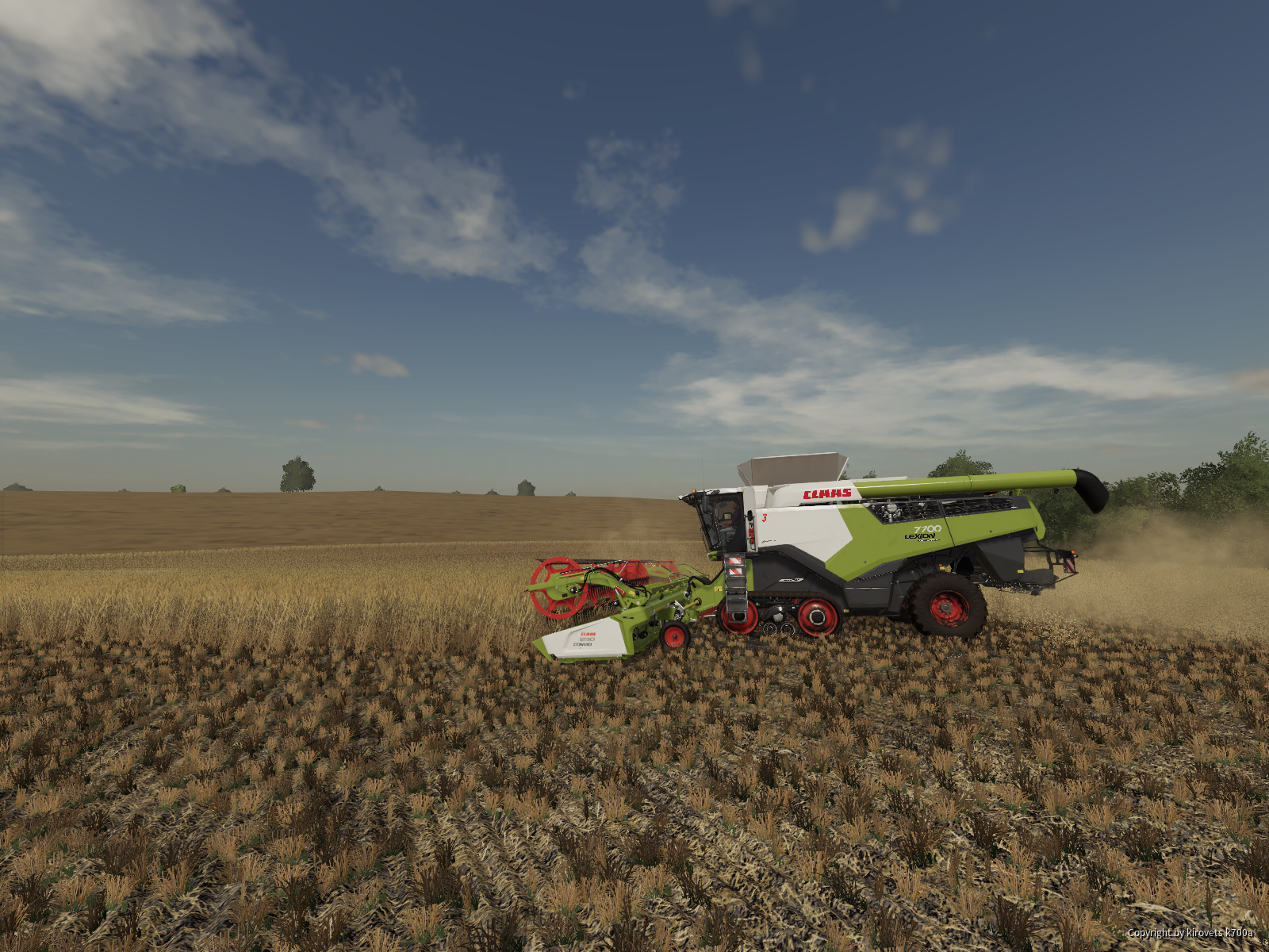 Claas Lexion 7700 am Dreschen in Kandelin
