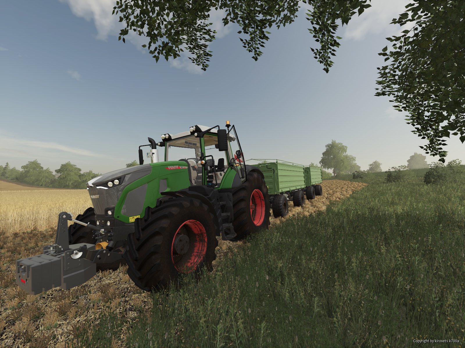 Mit dem Fendt Vario 942 Profi Plus Roggen abfahren