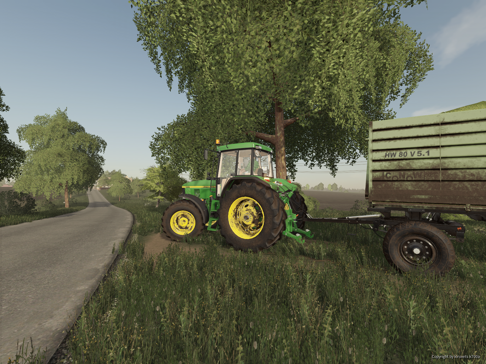 John Deere 7810 am Mais fahren