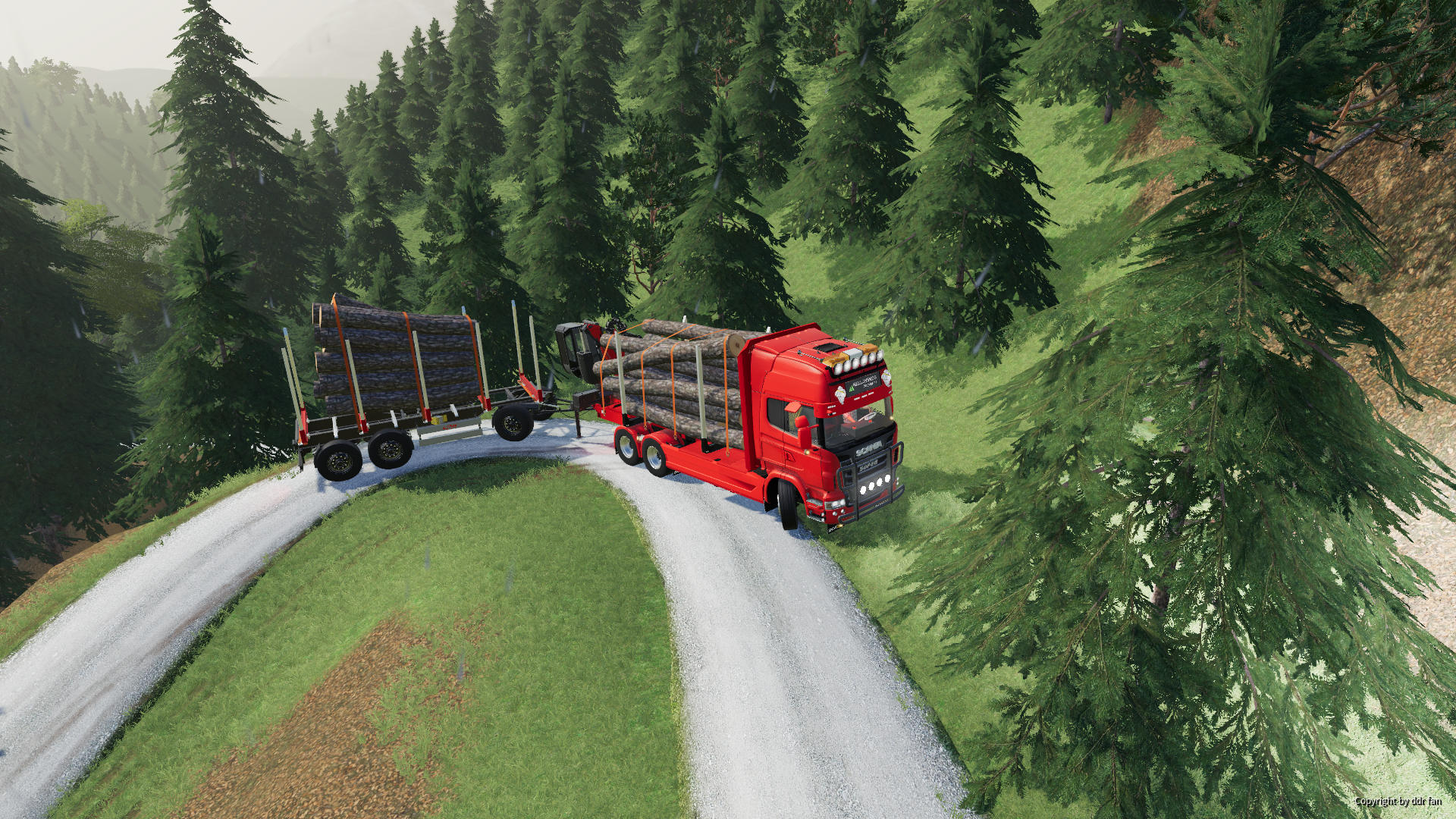Holztransport im Thüringerwald