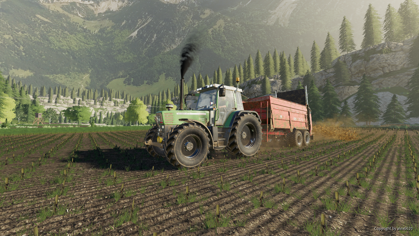 Miststreuen mit SIP und Fendt Technik