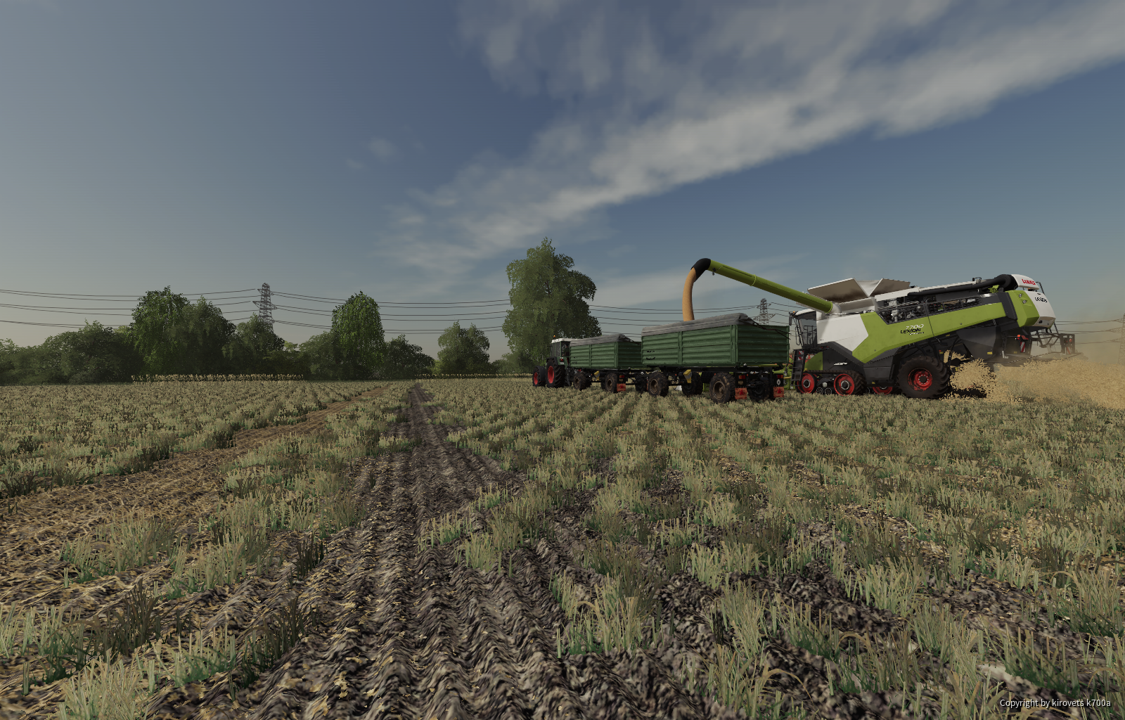 Dreschen in Kandelin mit Claas Lexion 7700