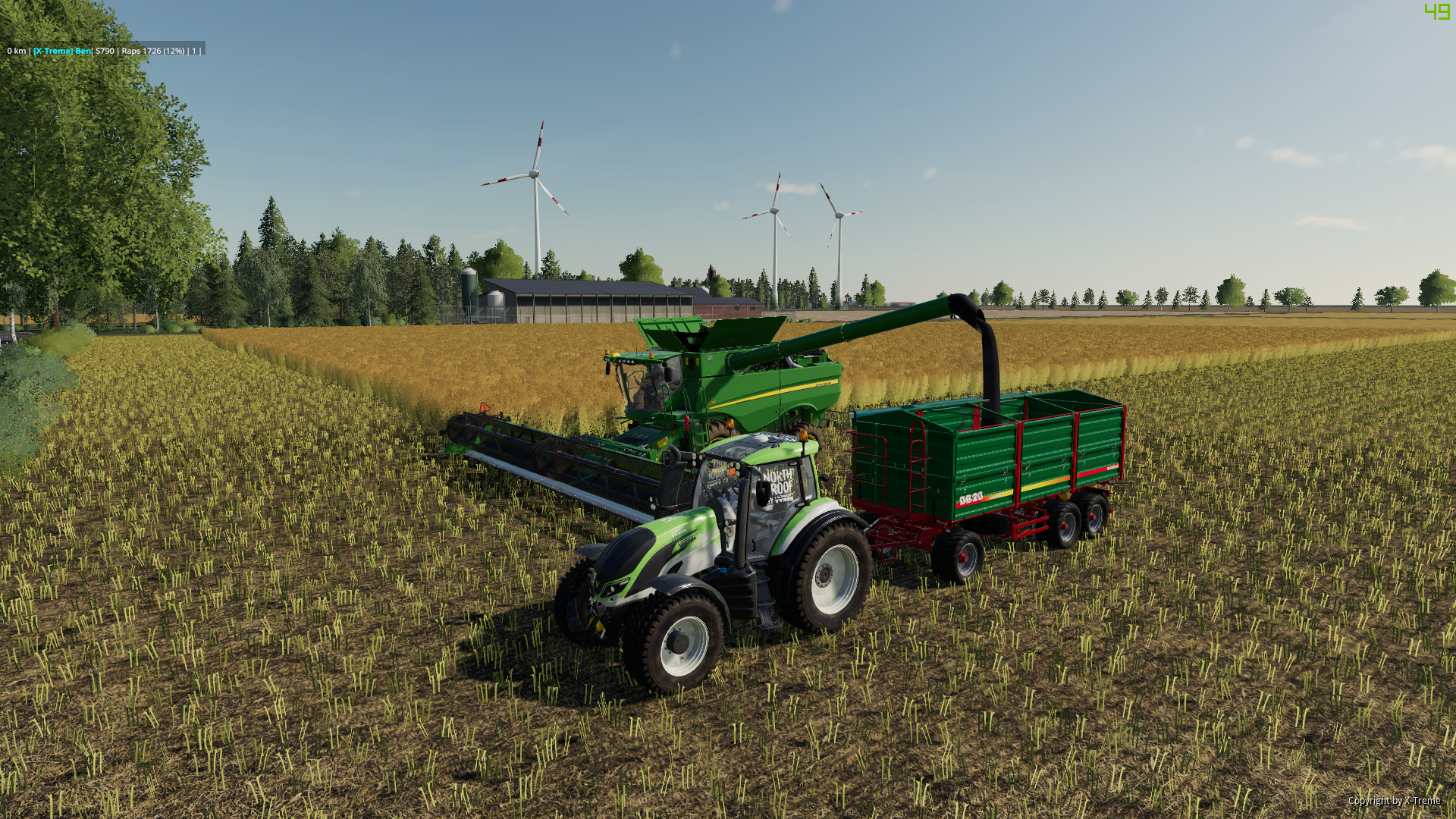 NF Marsch John Deere Drescher Wallpaper