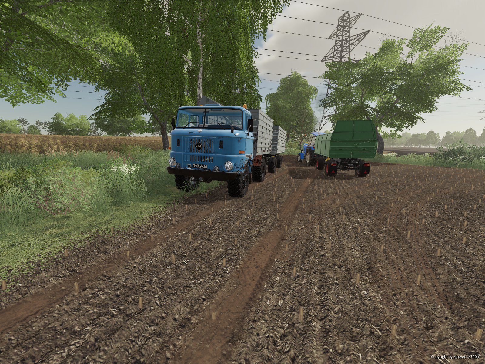 IFA w50 und Zt300 beim Mais fahren