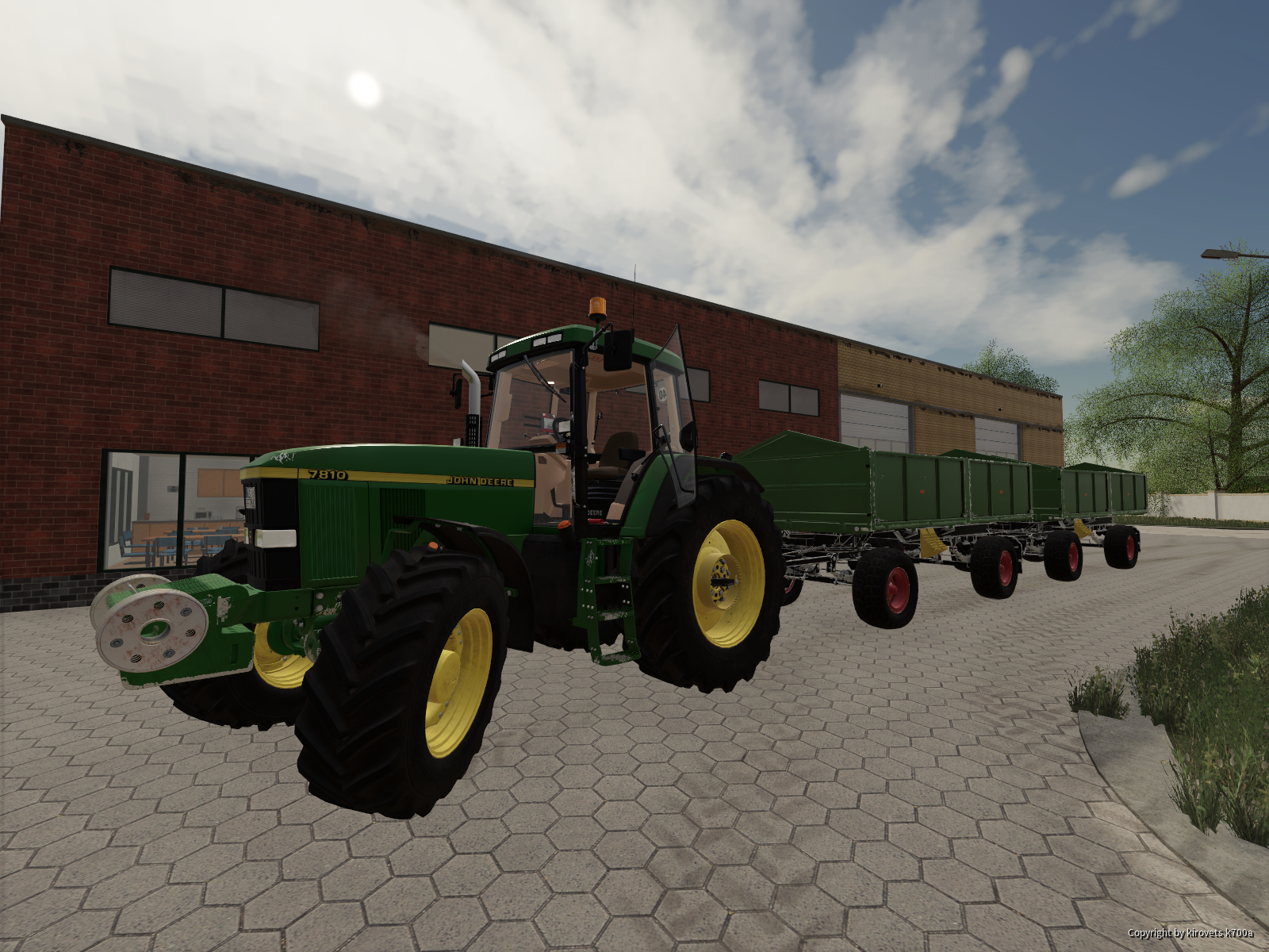 John Deere 7810 mit Hw80
