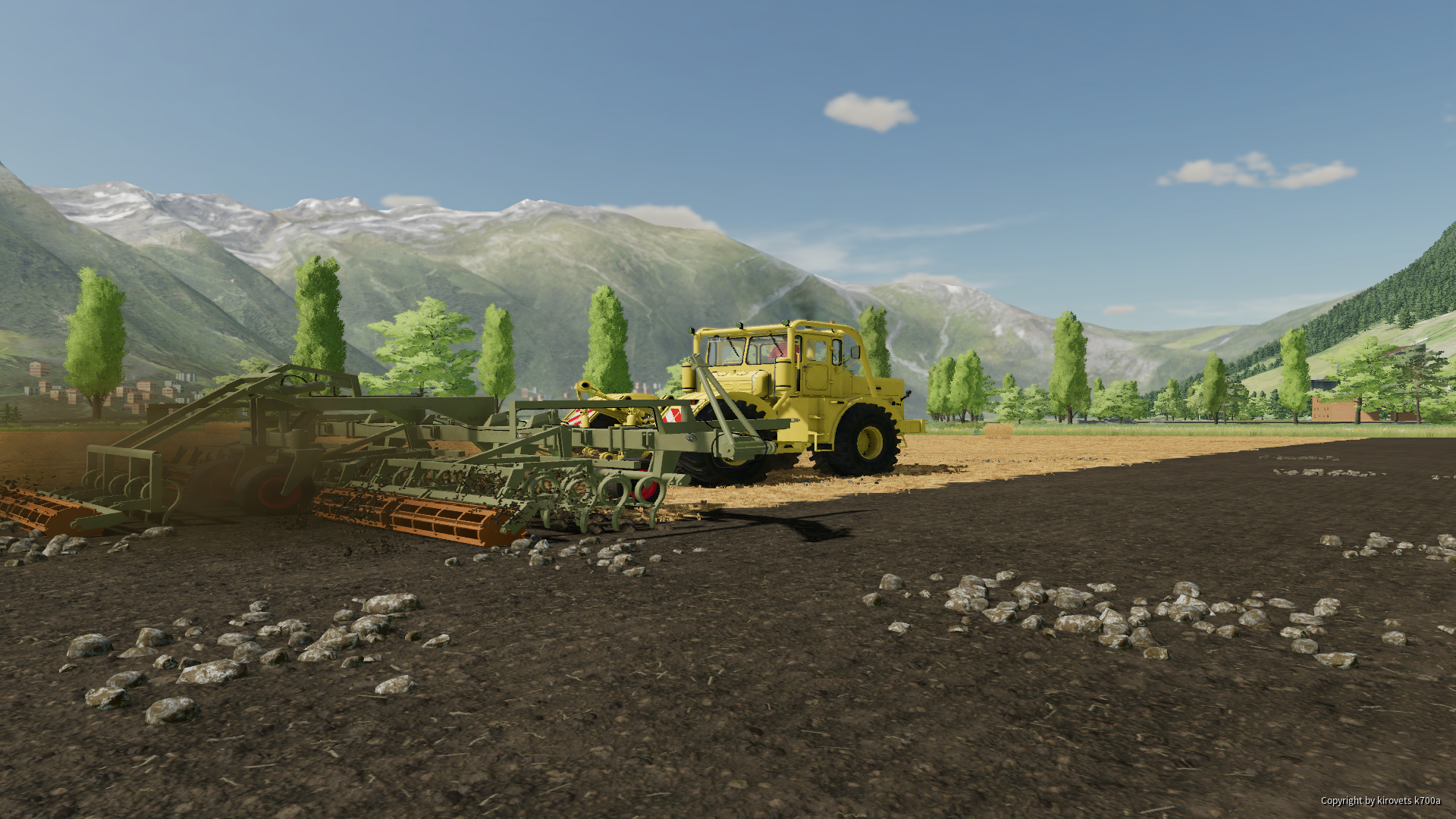 Kirovets K700A bei der Arbeit