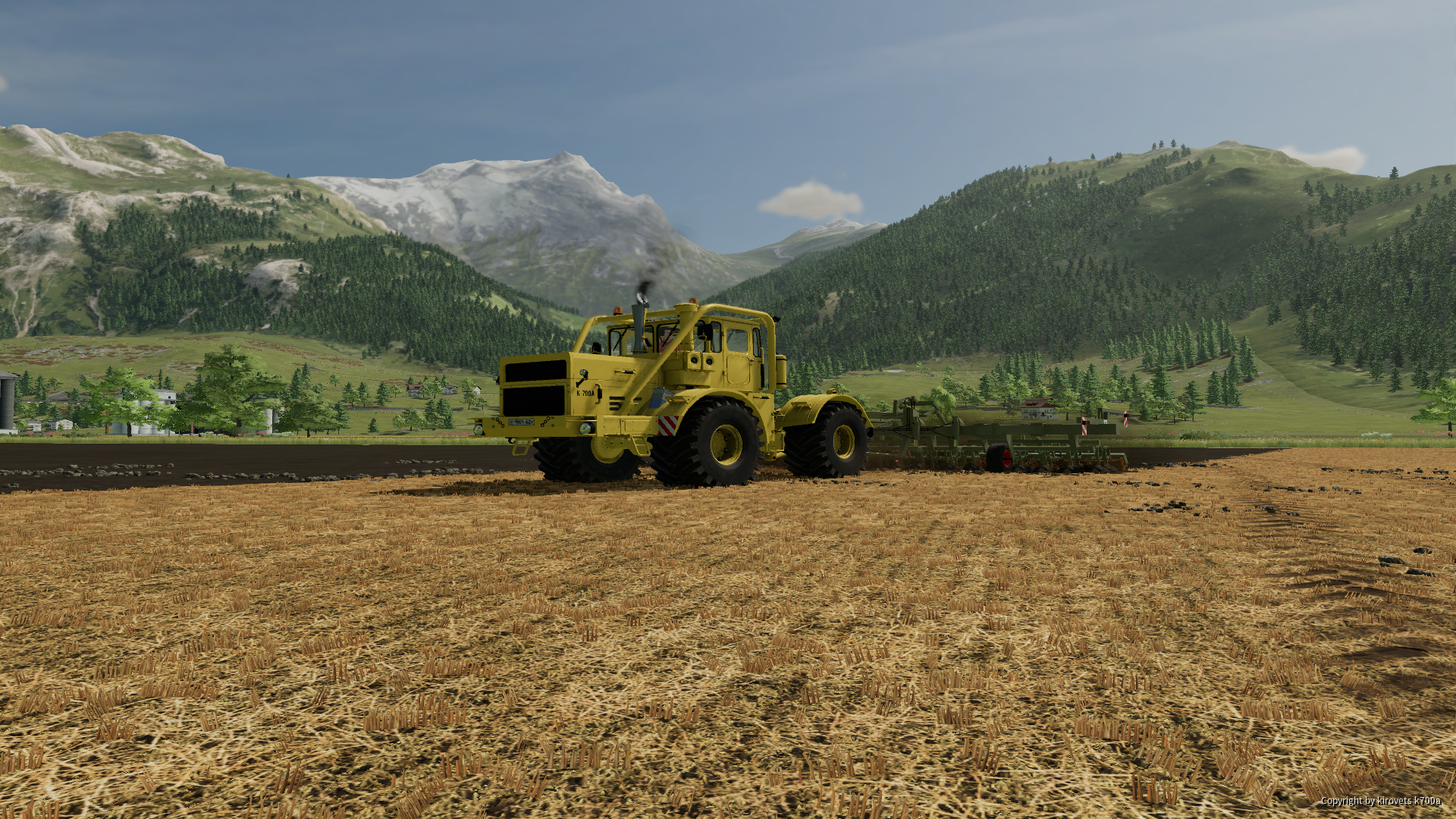 Kirovets K700A bei der Arbeit