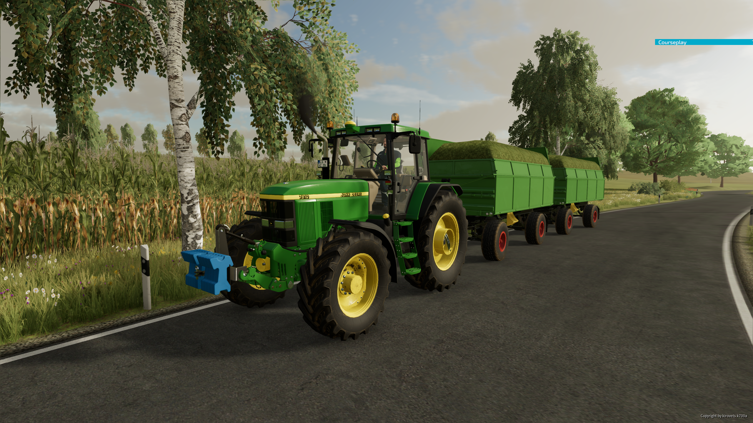 Gras fahren mit dem Johnny