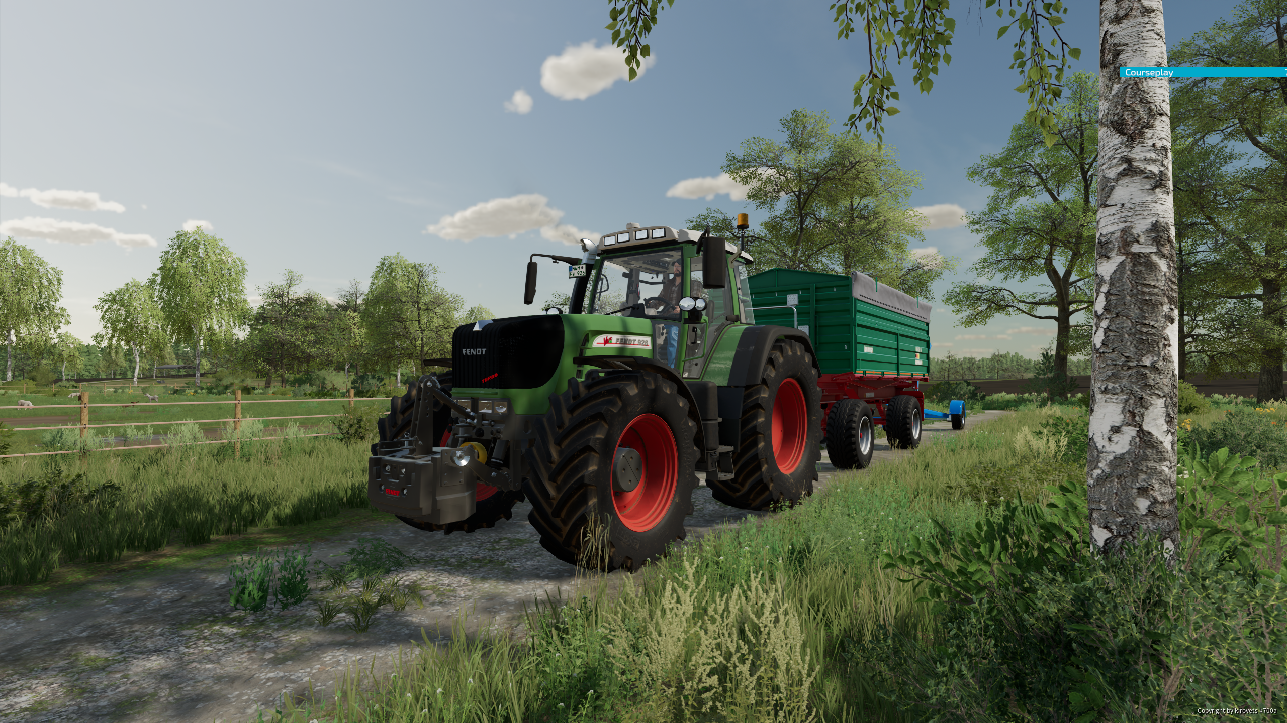 Fendt Vario TMS 926 am Saatgut fahren