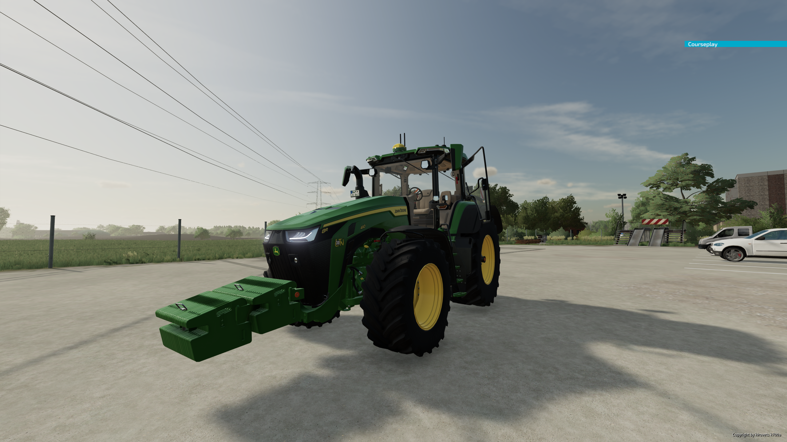 John Deere 8R410 mit zusatz Gewicht