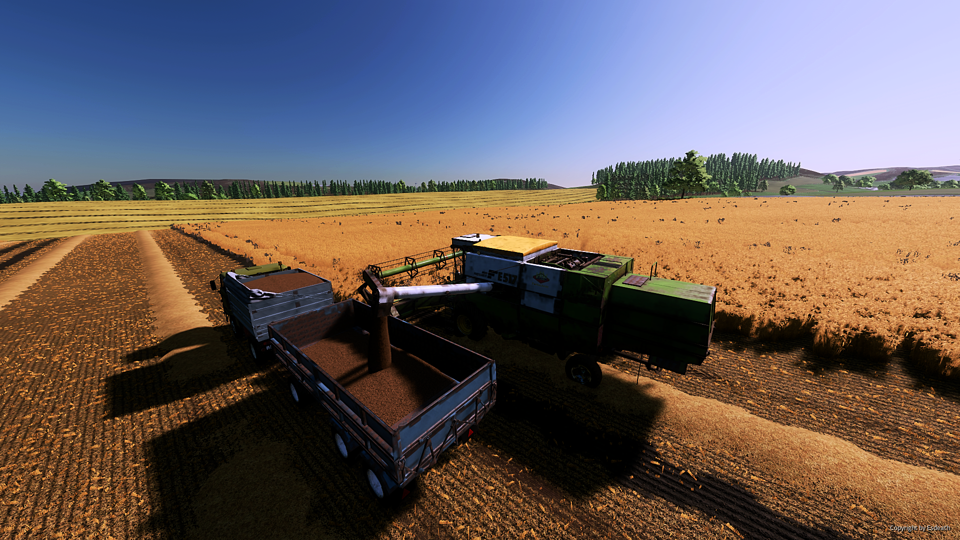 Gerste ernte mit e517 und e760 und ein l60