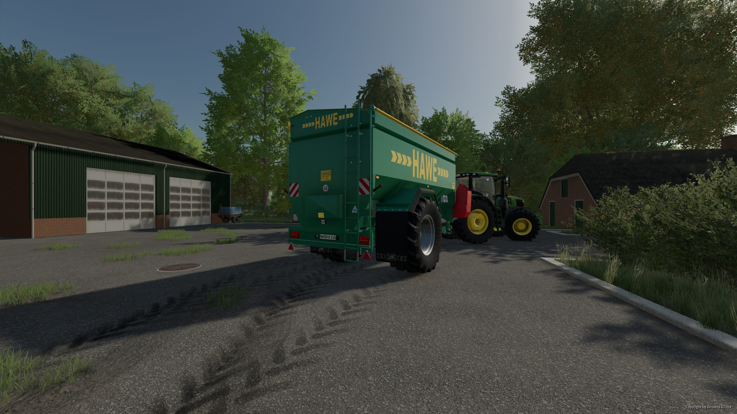 John Deere 6250R mit Hawe ULW 1500