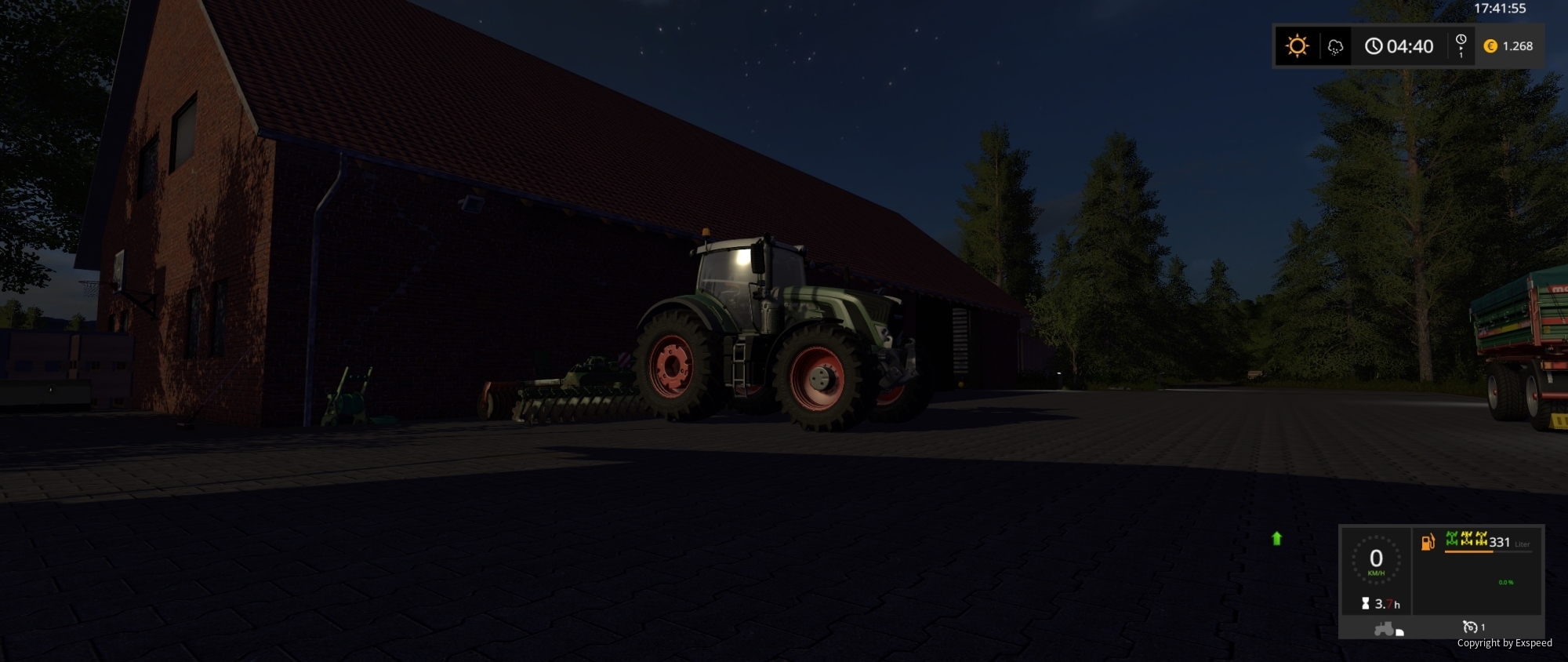 Morgenstund mit Fendt auf eigenem Grund ;-)