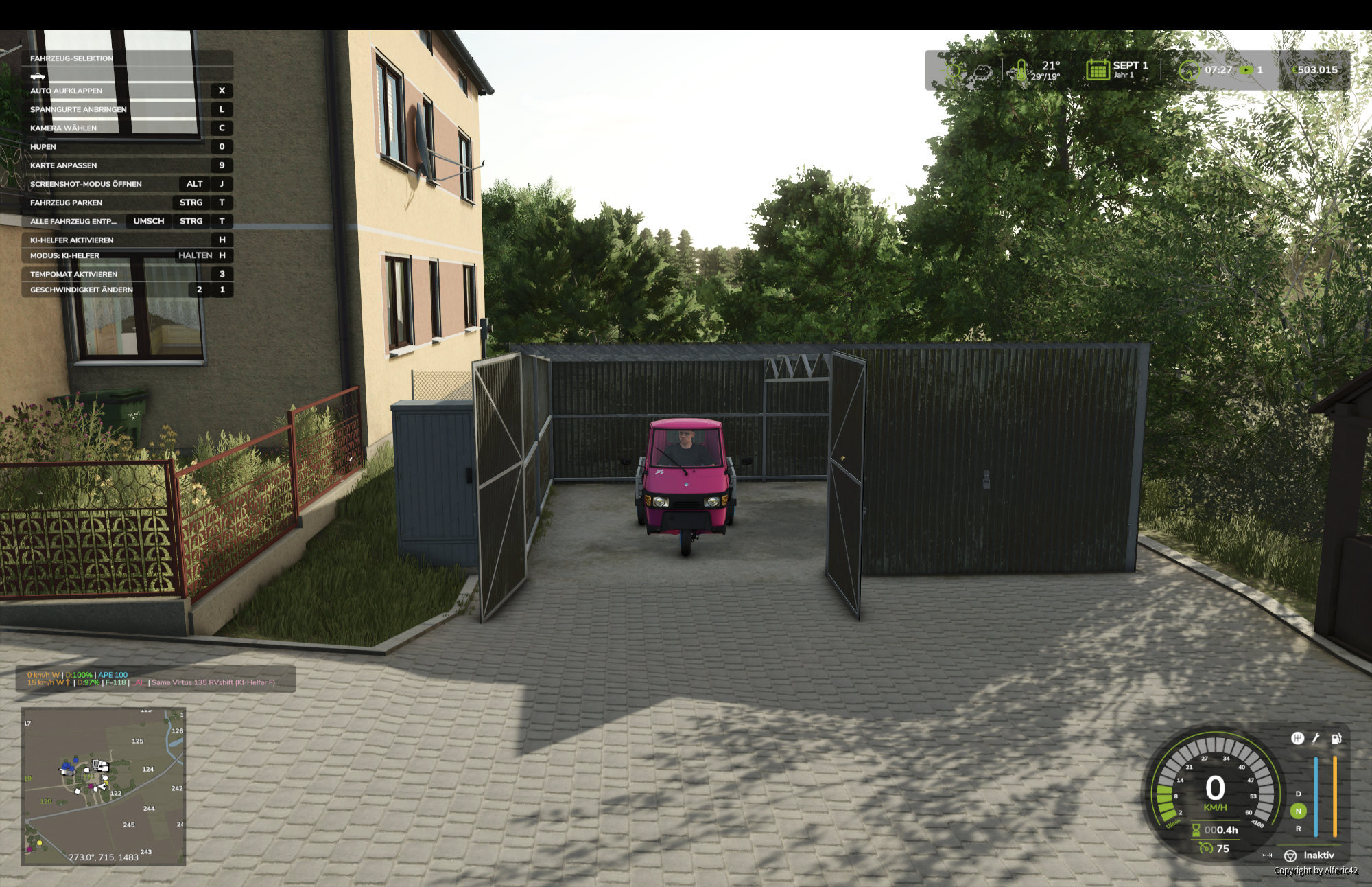 Mit der APE unterwegs
