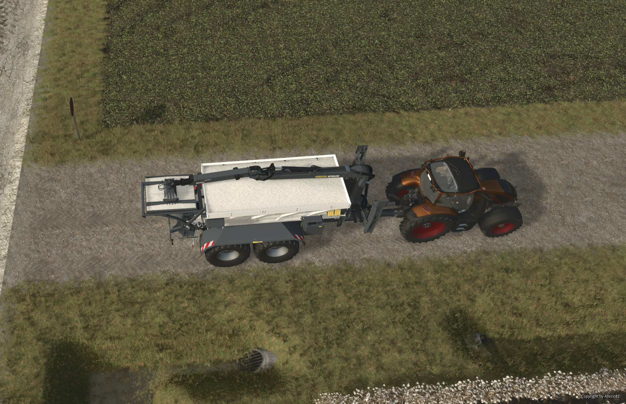 Kalkstreuer mit Reservetank