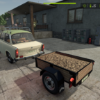 Ein paar Kartoffeln für die Ferkel holen , mit Trabant und HP500 😀