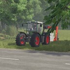 Fendt Xylon 524 und Kuhn Ballenwickler on Tour